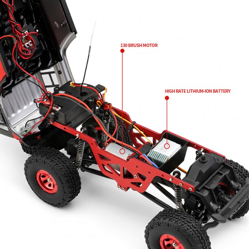 WLtoys 2428 1:24 Mini RC Car with LED Lights 2.4g 4wd Off-Road Vehicle Remote Control Car