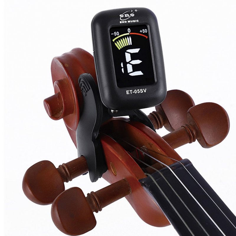 ENO ET05V Violin Tuner Mini Electronic Tuner for Violin Viola Cello Clip-on Tuner Portable Digital Violin Parts  black_ET05V