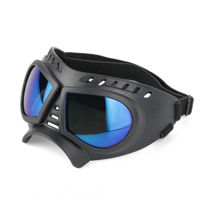 Pet Dog Sun Glasses Goggles Waterproof Snowproof UV Protective Sunglasses Eye Wear Large Black