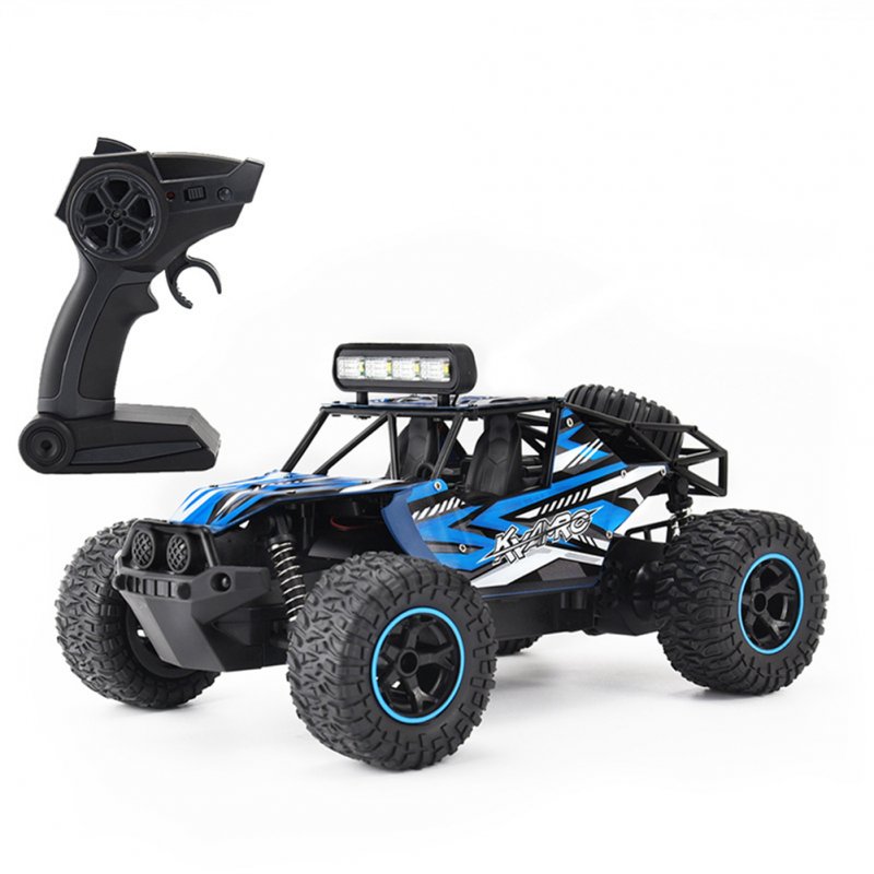 Kyamrc Ky-1601a 1:16 Remote Control Car with Lights Throttle Alloy 2wd High-speed Climbing Car for Boys 