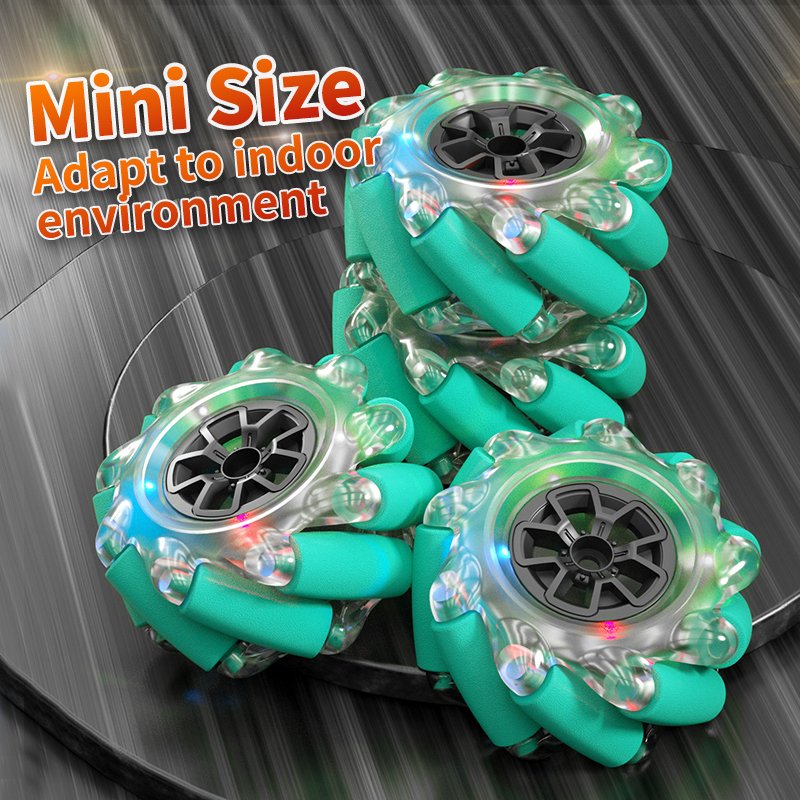 S-012 Remote Control Stunt Car Watch Gesture Sensor Electric Toy RC Drift Car 2.4ghz 4wd Rotation Green Upgraded