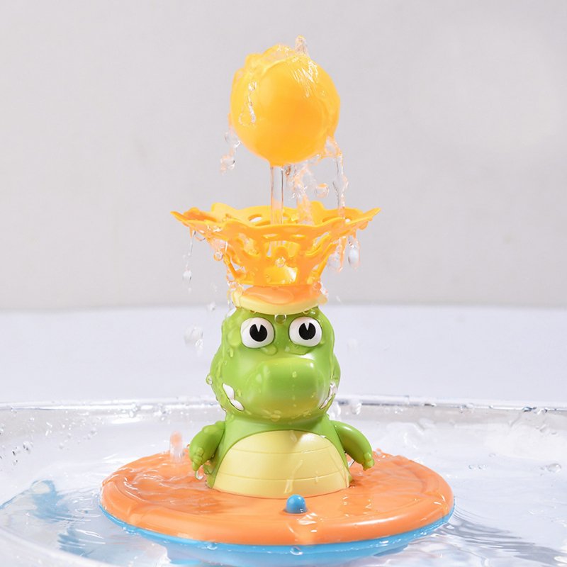Baby Bathing Water Spray Toys Cute Rotating Sprinkler Crocodile Toy With Light Music Gifts For Boys Girls 