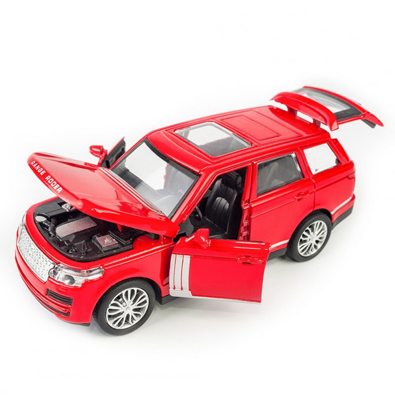 Simulation Pull Back Car Model Ornaments with Sound Light Alloy Car Toys 