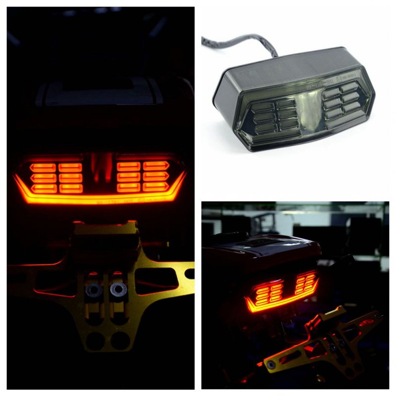 Motorcycle LED Brake Tail Light Integrated Turn Signal for Honda Grom MSX 125 