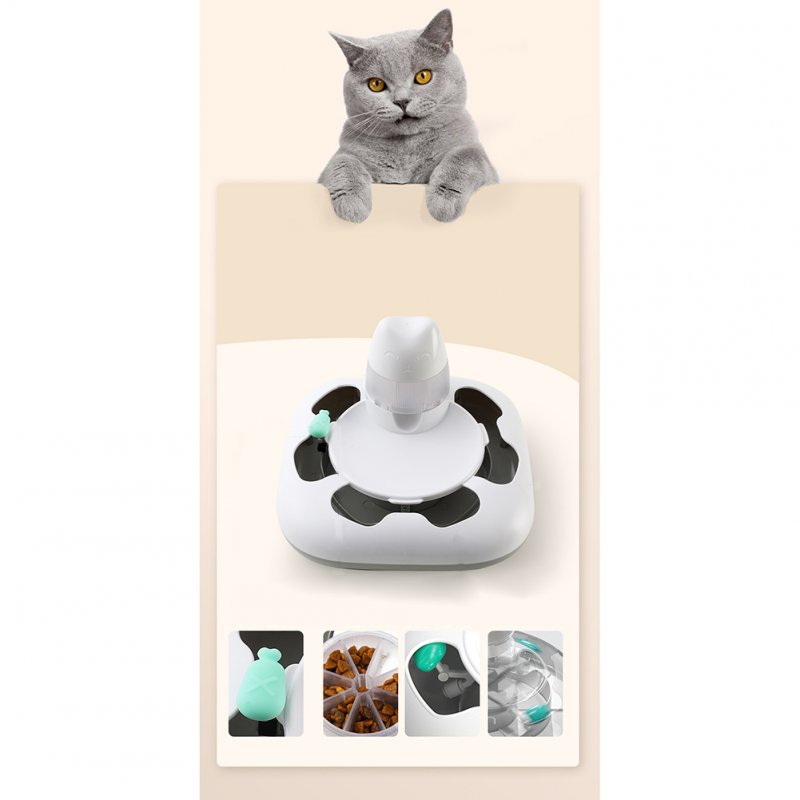 Pet Cat Feeding Plate Game Bowl Puzzle Interactive Toy Pet Supplies for Relieve Boredom