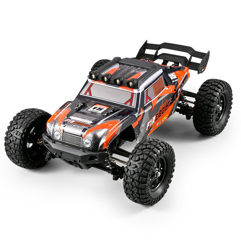 Hbx 901a Rtr 1/12 2.4g 4wd 45km/h Brushless 2ch Rc Cars Fast Off-road Led Light Truck Models Toys With 7.4v 1600mah Lipo Battery Double battery single USB
