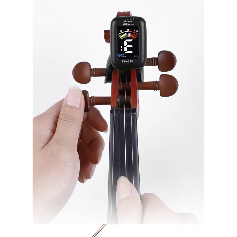 ENO ET05V Violin Tuner Mini Electronic Tuner for Violin Viola Cello Clip-on Tuner Portable Digital Violin Parts  black_ET05V
