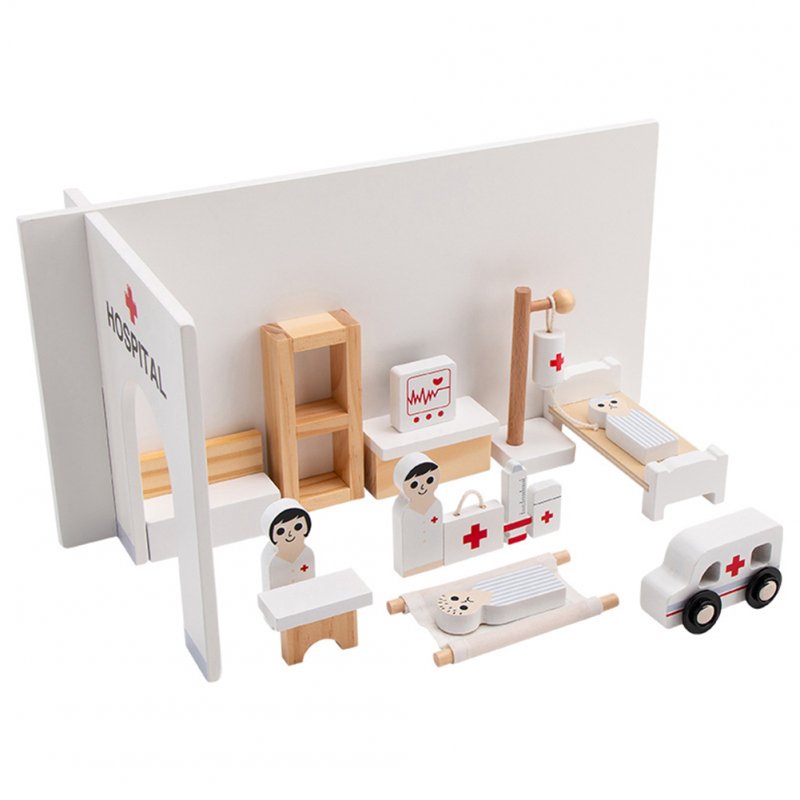 Children Doctor Toy Set Simulation Mini Hospital Accessories Medical Kit Nurse Tools Gift For 3-6 Years Old Boys Girls 