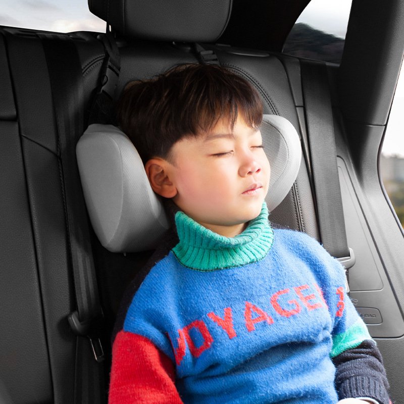 Car Child Headrest Seat Side Sleeping Pillow Soft Memory Foam U-shaped Neck Pillow Interior Accessories 
