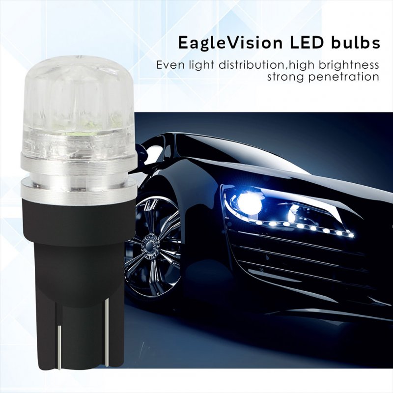10pcs/set T10 LED Light Bulbs High Power Prismatic Lens Decoding Lamp 