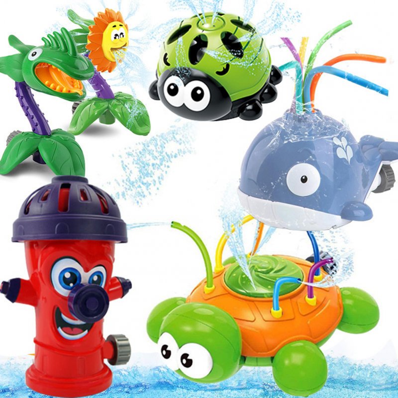 Children Rotatable Bath Toys Outdoor Water Spray Flower Sprinkler Toy For Bathroom Summer Water Party 