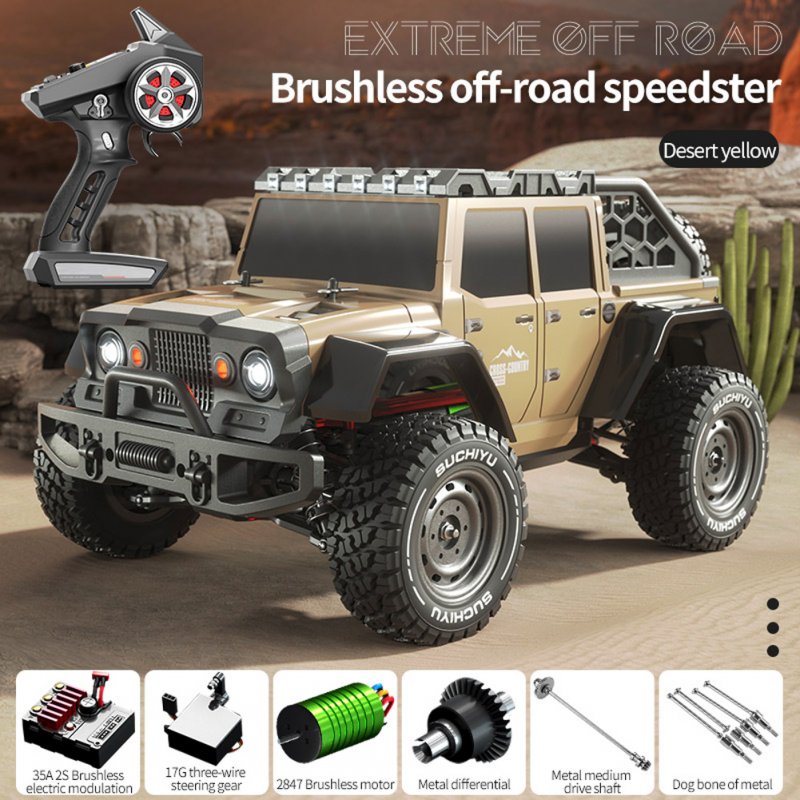 1:16 RC Car 16104 Pro 4wd 70km/h High-speed Brushless Racing Car 2.4g Radio Control Drift Truck Toys