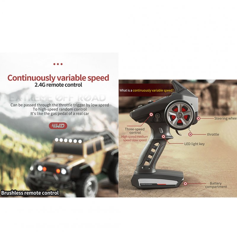 1:16 RC Car 16104 Pro 4wd 70km/h High-speed Brushless Racing Car 2.4g Radio Control Drift Truck Toys