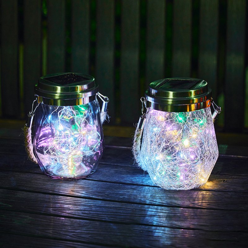 Solar Crack Lamp Auto On/off Outdoor Hanging Lantern Lights for Yard Lawn Holiday Lighting Decoration 