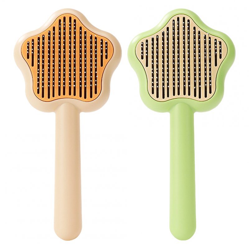 Multifunctional Shedding Brush With One-click Cleaning Button Perfect For Grooming Long Short Haired Dogs Cats (20 x 9.5 x 5cm) 