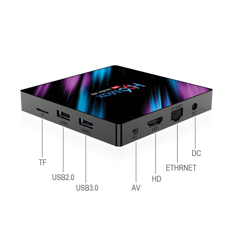 H96 max 3318 Quad-Core 4+64G Android 9.0 HD Smart Network Media Player TV Box AU plug