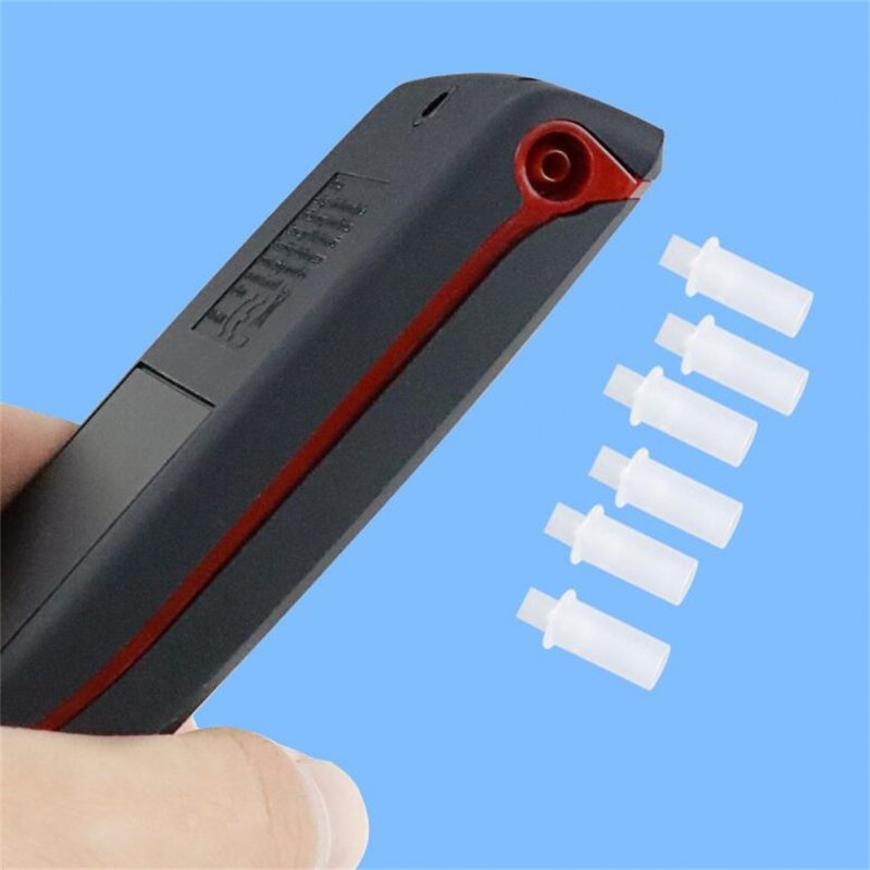 Breathalyzer Blowing Type Tester High Precision Portable Handheld Breath Tester Detector with 6 Mouthpieces
