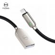 MCDODO Smart Series Auto Disconnect 8-pin Cable for iPhone iPad 1.2m Sliver+Black