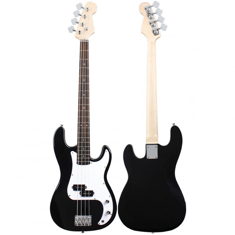 4 String Electric Bass Guitar Full Size With Connecting Line Fingerboard Wrench Instrument Wrench For Grown-ups Beginners 