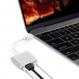 USB Type C Hub HDMI 4K Adapter USB-C Silver