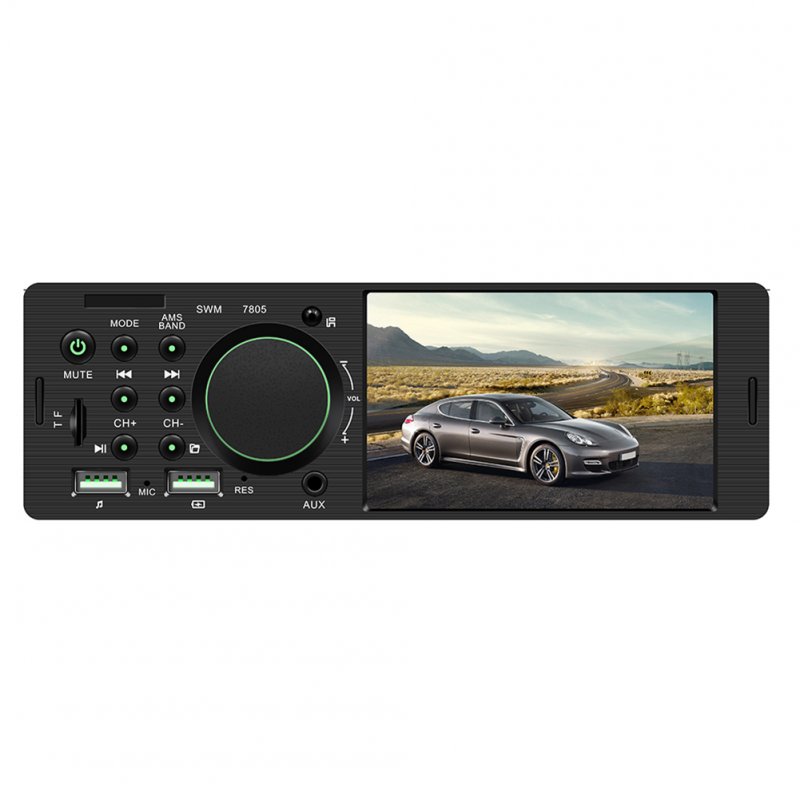 12v Universal Car MP5 Player Dual Usb Charging Bluetooth U Disk Card Reader Black 8 Lights Camera
