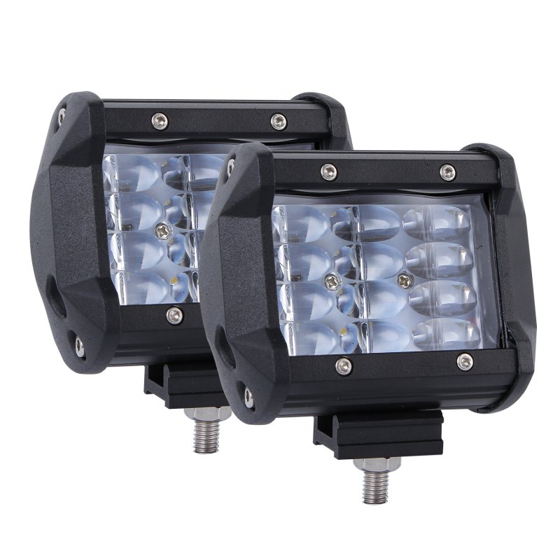 108W 4 Rows LED Work Light Bar for Offroad Off-road Truck  6000K white_2pcs/set