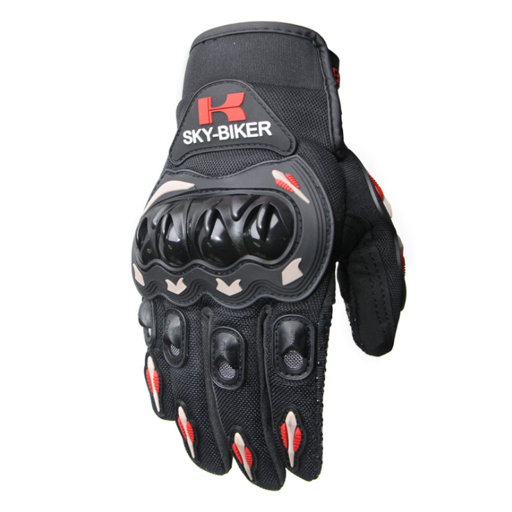 Men Motorcycle Riding Protective  Gloves For  Riders  Bikers red_L