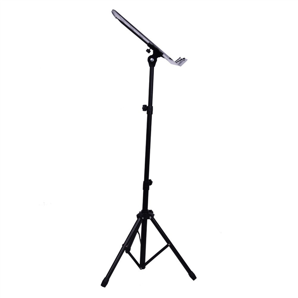 [US Direct] Portable Music Stand Adjustable Lifting Height Folding Metal Music Holder Musician Gifts black