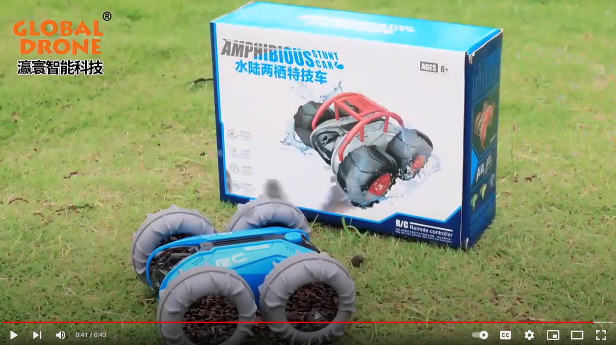 GD011 RC Amphibious Stunt Car Land Water Dual Mode 360 Degree Rotation Double-sided Tumbling RC Car