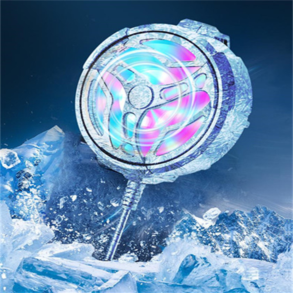 Universal Rgb Mini Phone Cooling Fan Usb Radiator Gaming Cooler Compatible For Iphone Samsung Xiaomi Redmi Huawei Nova White