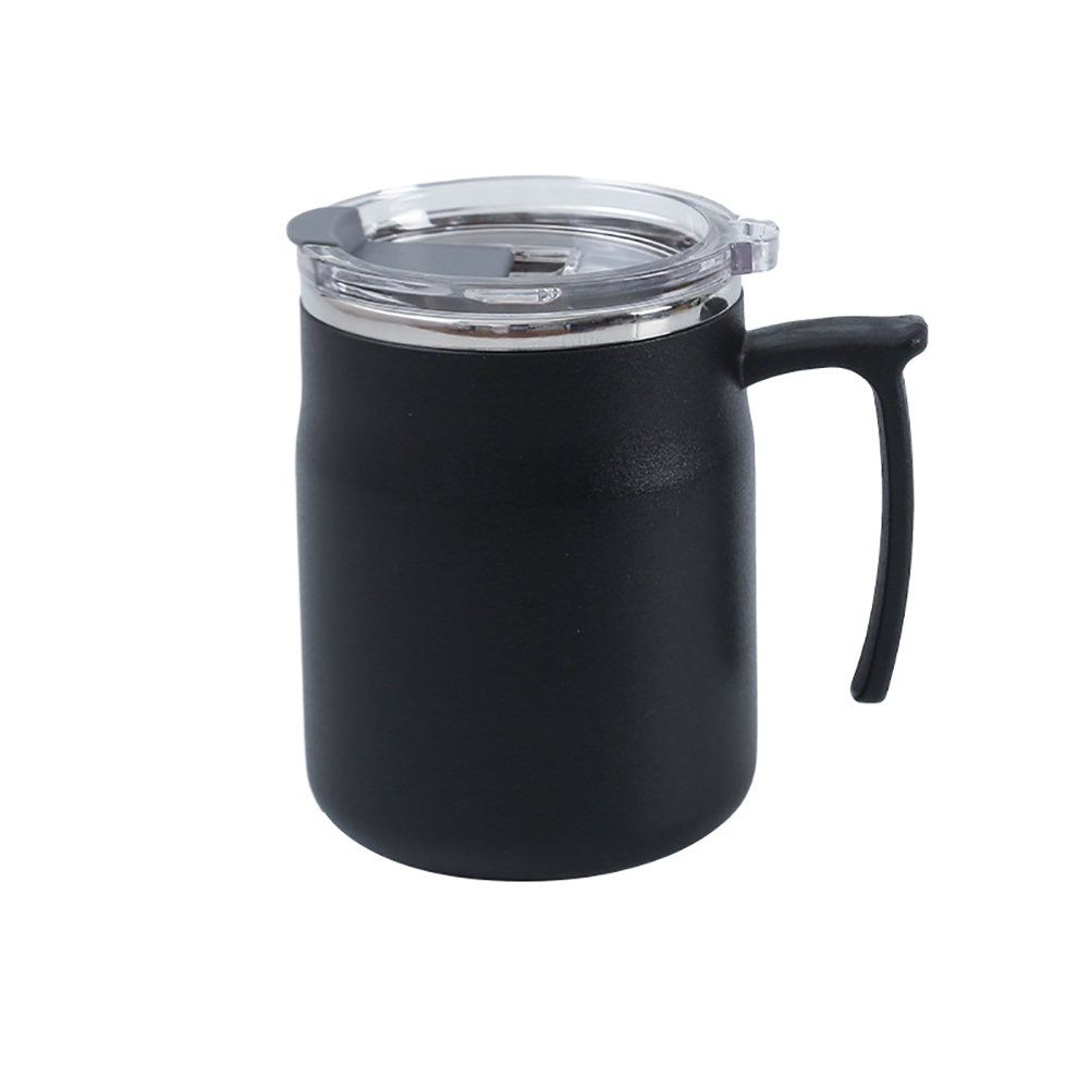 Travel Coffee Mug Water Cups With Leak Proof Flip Cover Handle Double Layer Vacuum Stainless Steel Coffee Tumbler