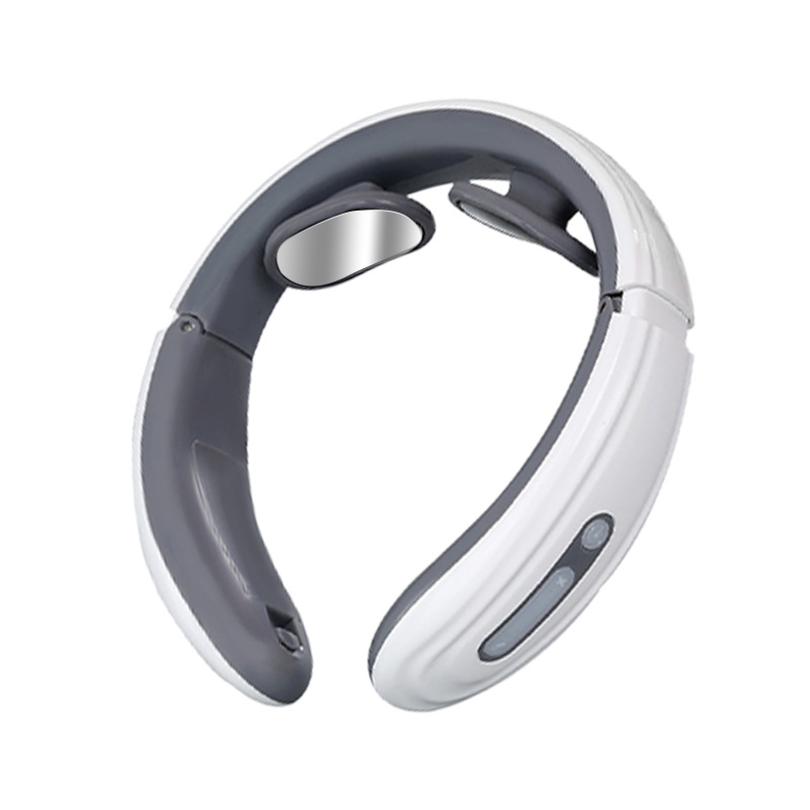 Wireless Heated Neck Massager With 3D Electrode Pads Intelligent Electric Pulse Simulate 6 Traditional Chinese Massage Methods For Grown-ups Pain Relief JT-500 white English packaging