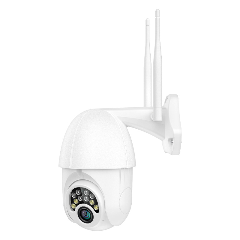 Security Dome Camera 1080P 10LED 360 Degree Rotation WiFi Wireless Remote Control Night Vision Monitor English version (EU Plug)
