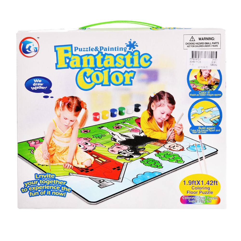 US Animal House Crayon Doodle Puzzle