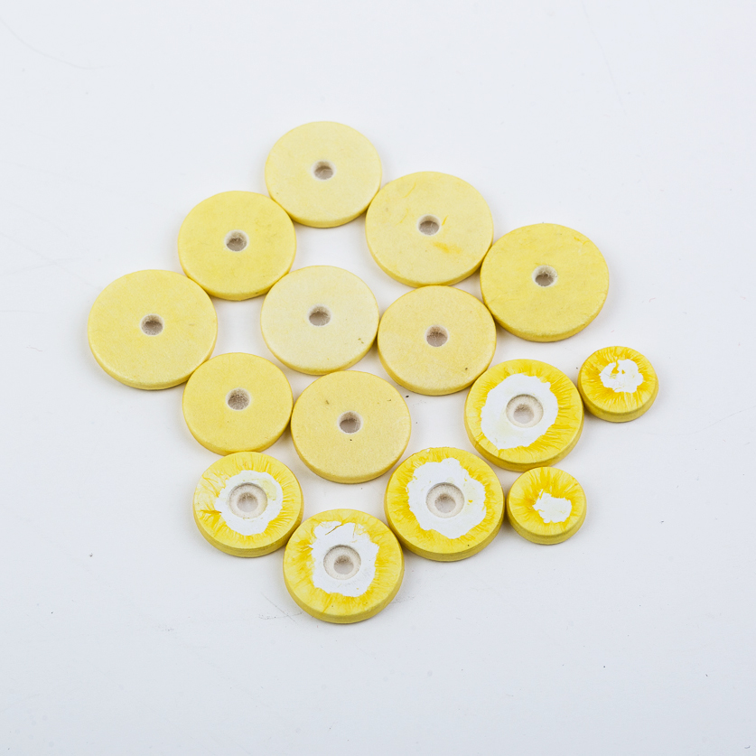 16 Pcs/Set Single Skin Flute Pads Flute Replacement Parts yellow