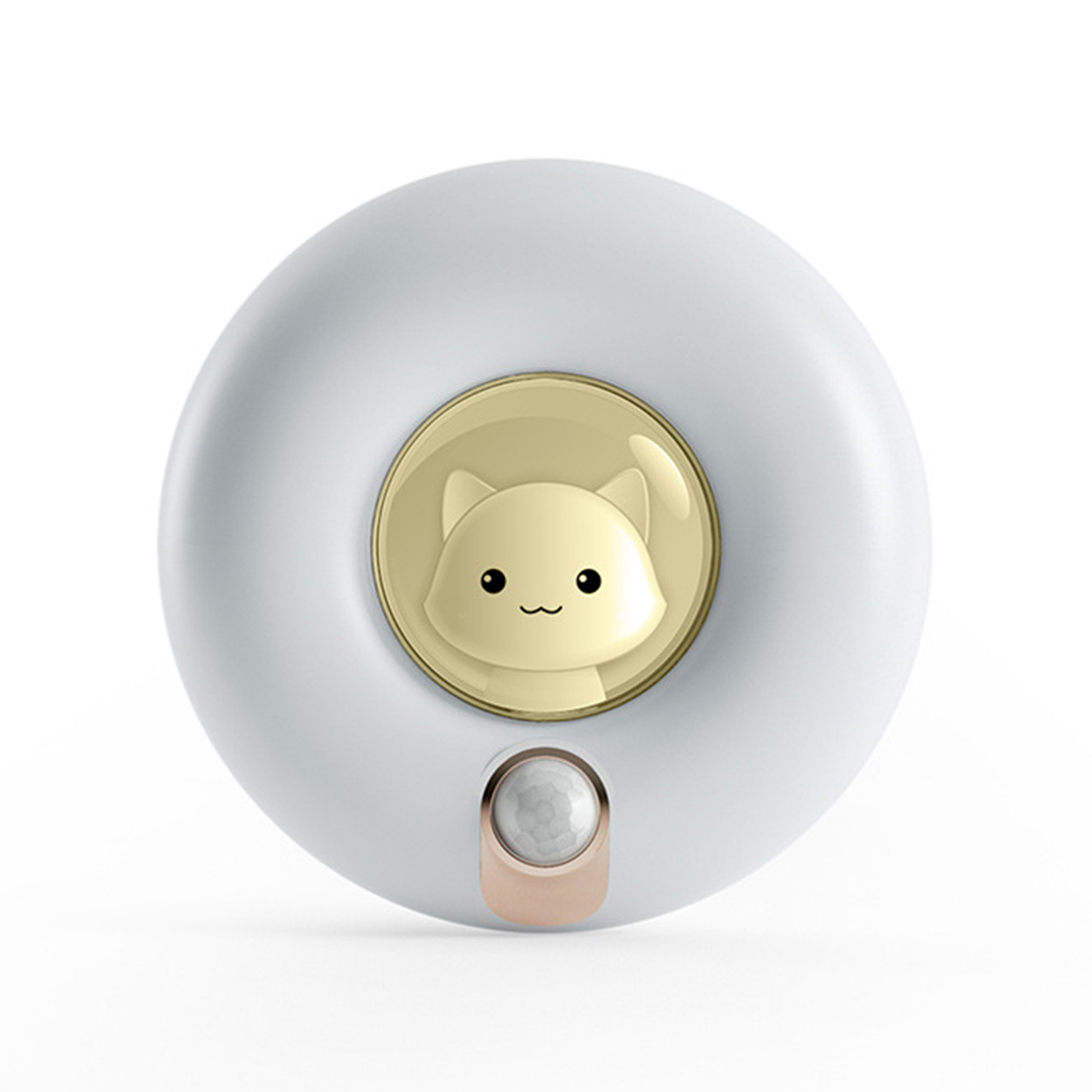 Cute Cat Motion Sensor Night Light Rechargeable Magnetic Nightlights Adjustable Brightness Cartoon Cat Led Lamp USB Charging For Hallway Bedroom Nursery yellow