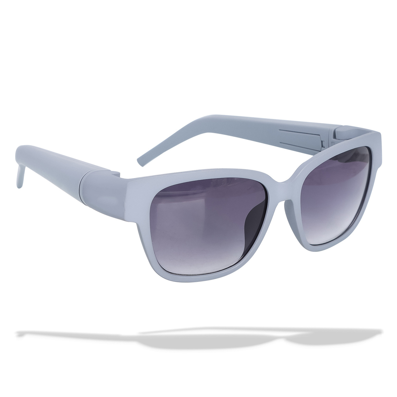 Retro Sunglasses For Men Women Hidden Horn Storage Tube Removable Rolling Paper Glasses Holder Smoking Pipe Accessories grey