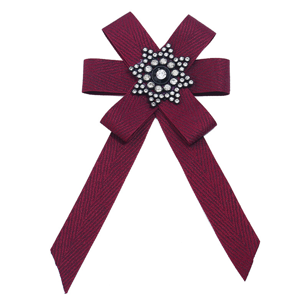 Woman Stylish Exquisite Diamond Cloth Art Bow Corsage Creative Unique Tie Birthday Gift