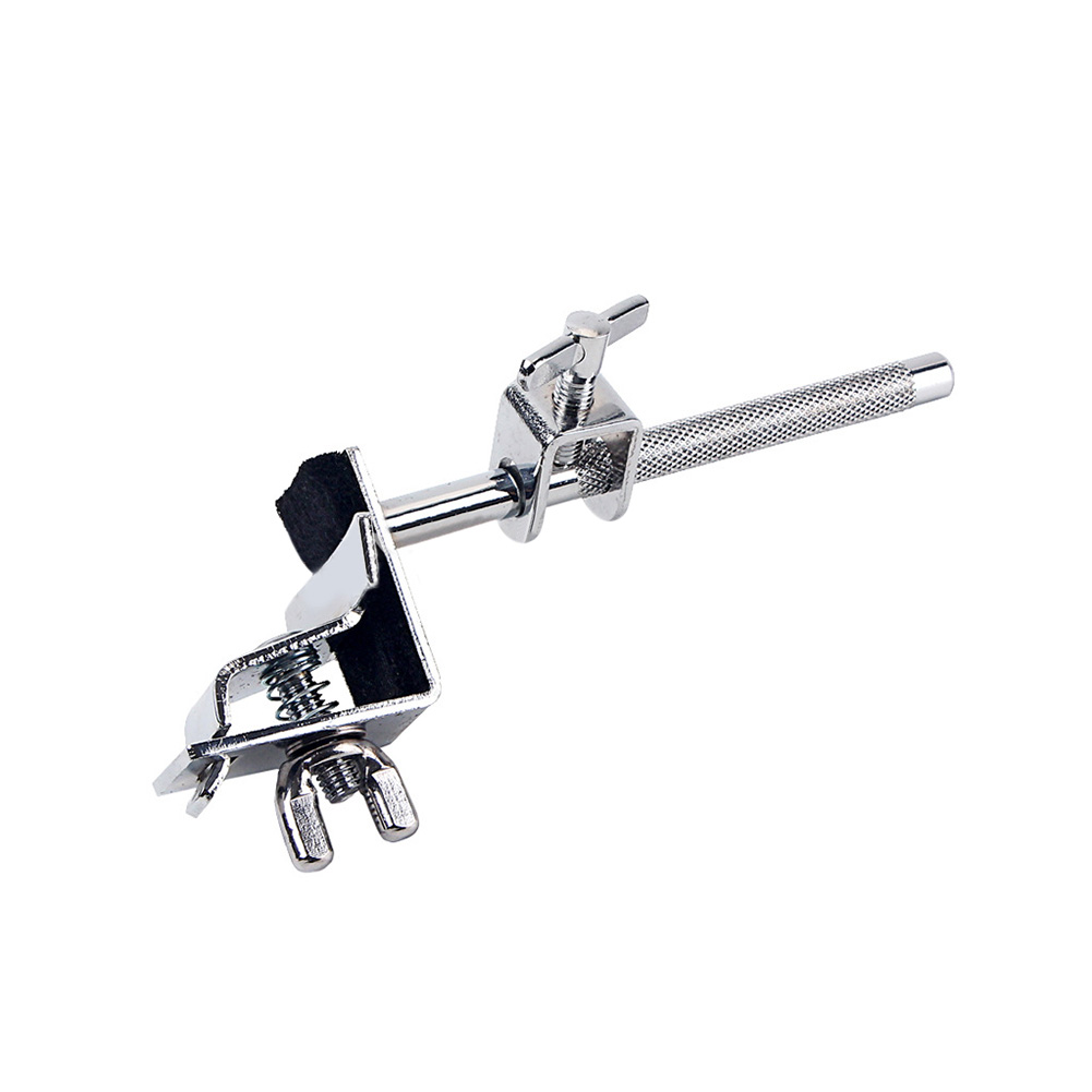 Cowbell Holder Clamp Silver Drum Replacement Accessories Metal 7.48 x 3.14 x 2.36 Inch Silver