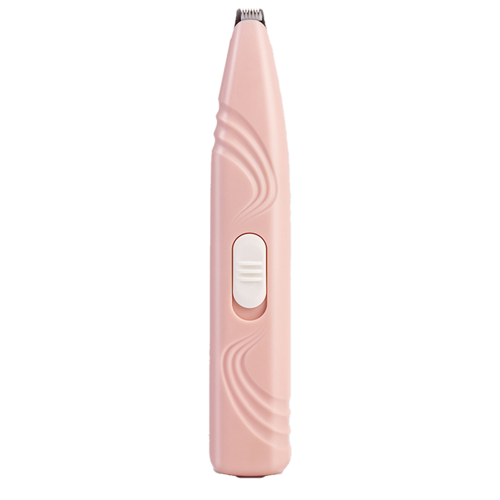 Pet Grooming Mute Hair Trimmer Lightweight Portable Limiting R-angle Stainless Steel Clippers Head Shaving Tool For Cat Dog Pink