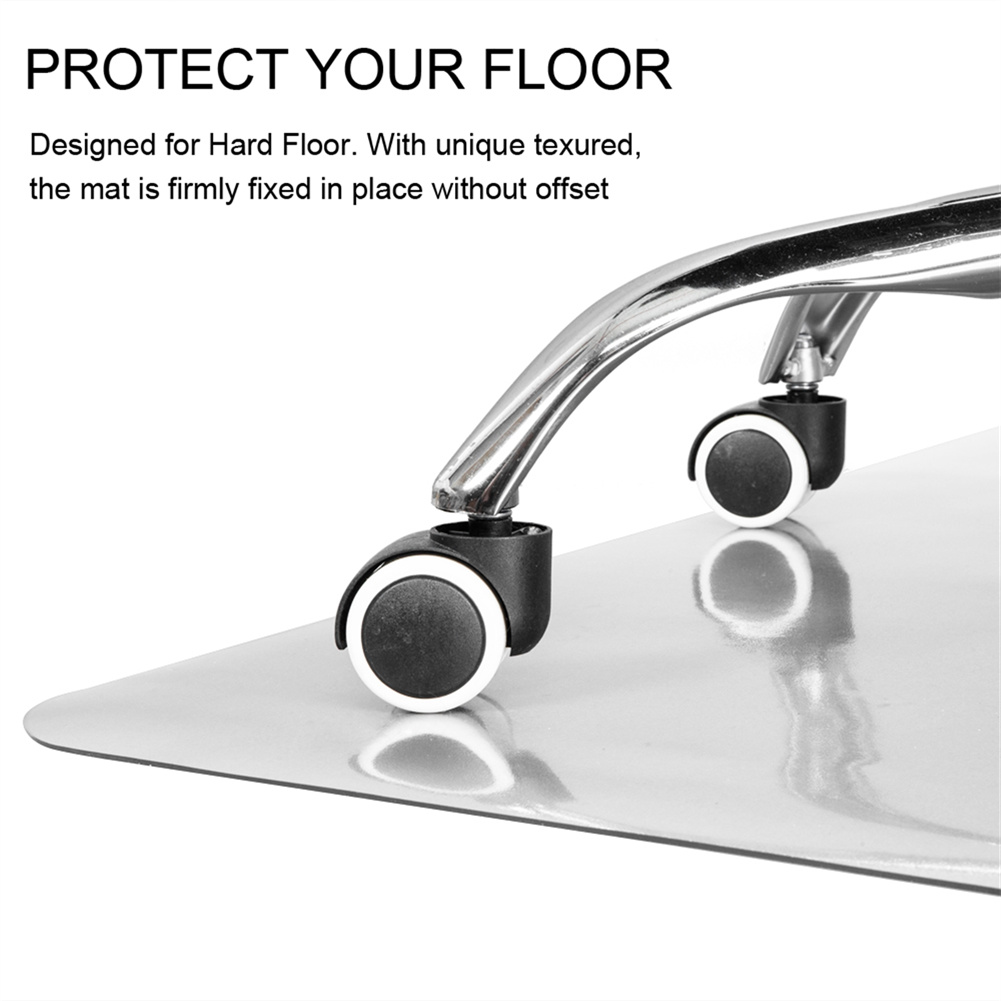 US Rectangle Protective Mat Home-use Transparent Non-slip Chair Pad Without Nails For Protecting Floor Furniture (90x120x0.2cm) Transparent