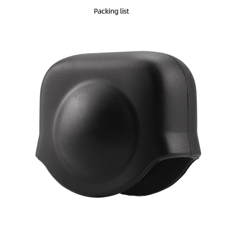 Lens Protective Cover Silicone Case for Insta360 ONE X2 Panorama Camera  black
