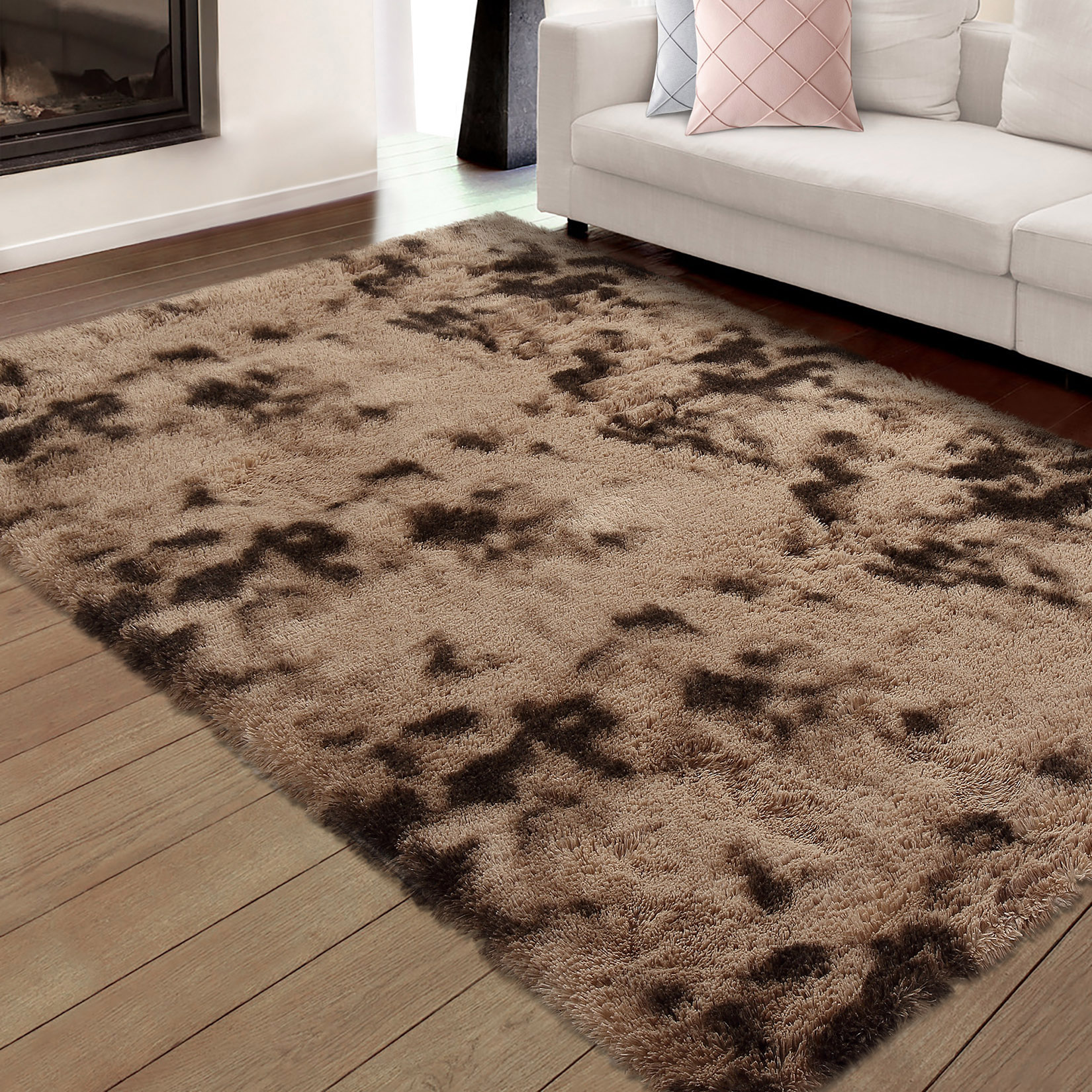 US GARVEE 8x10 Area Rugs for Bedroom Plush Rug Fuzzy Rug Living Room Rugs Non-Slip Rug for Living Room Bedroom Dining Room Office