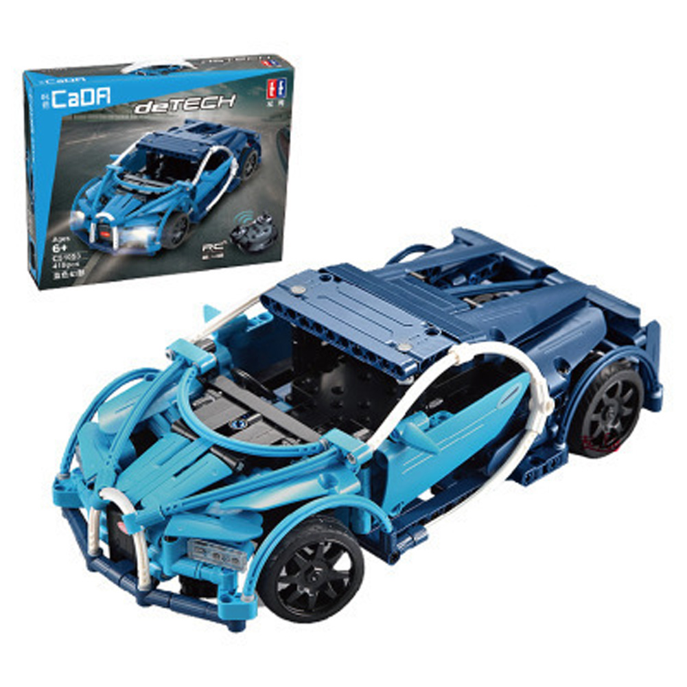 421pcs DIY Remote Control Building Block Puzzle Assembling Electric Sports Car Puzzle Toy C51053 Bugatti 421PCS