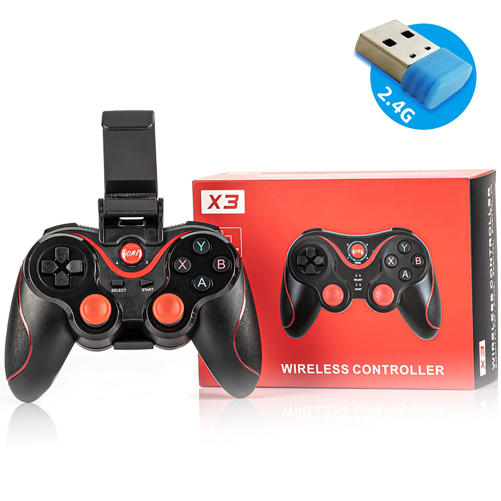 X3 Wireless Game Controller Compatible For Android IOS System Support Customized Buttons Gamepad Handle