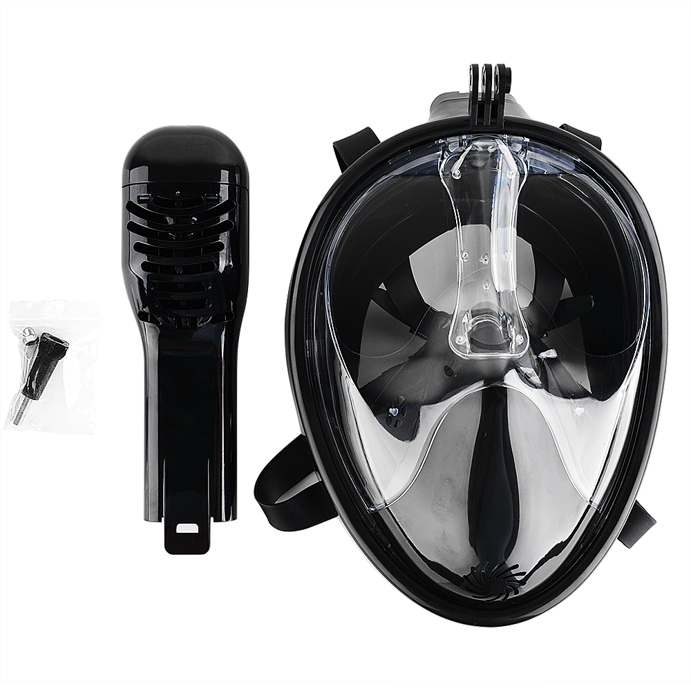 US Adeeing New Gopro Full Face Snorkeling Mask With Anti-Fog/Anti-Leak Technology With Ventilation Tube Goggles