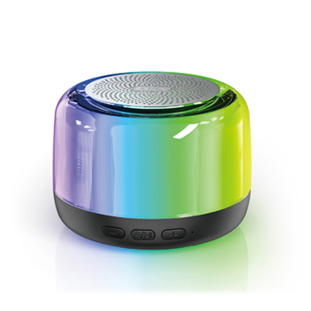 Tws Wireless Bluetooth Speaker Colorful Rgb Light Audio Portable Player Usb Outdoor Speaker Black BT-516
