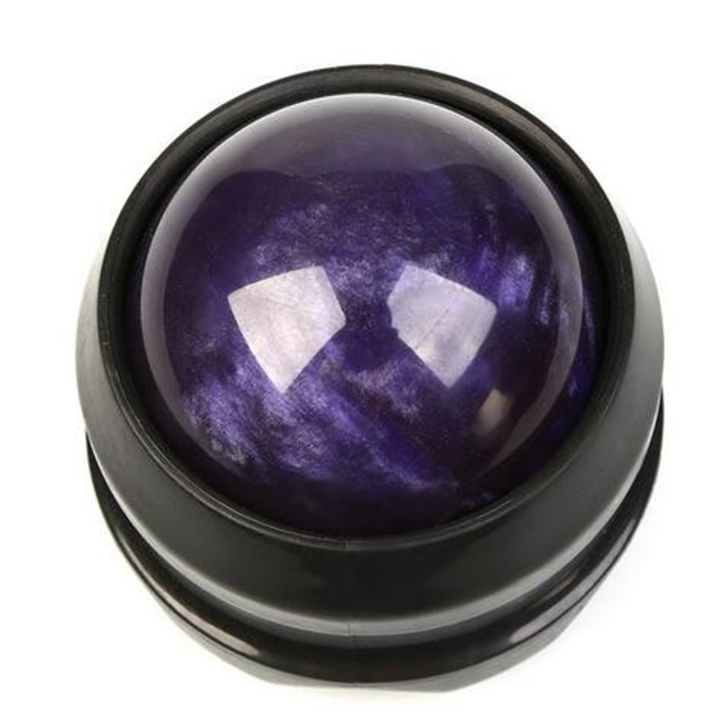 Massage Roller Ball Deep Tissue Muscle Pain Relief Therapy Tool For Sore Muscles Foot Back Sore Muscles Neck Purple