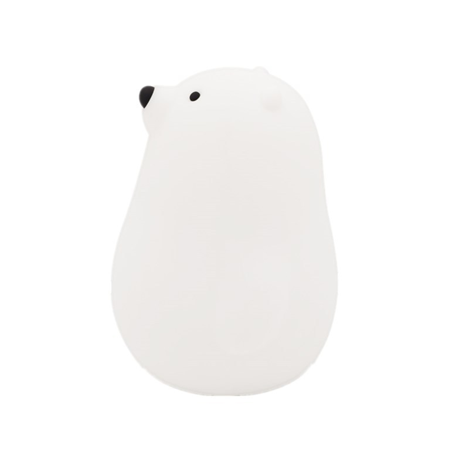 Bear Night Light 4W 2600k Silicone Cute Little White Bear Pat Light Nursery Light For Baby And Toddler Night Light For Bedroom Kids Room warm white light