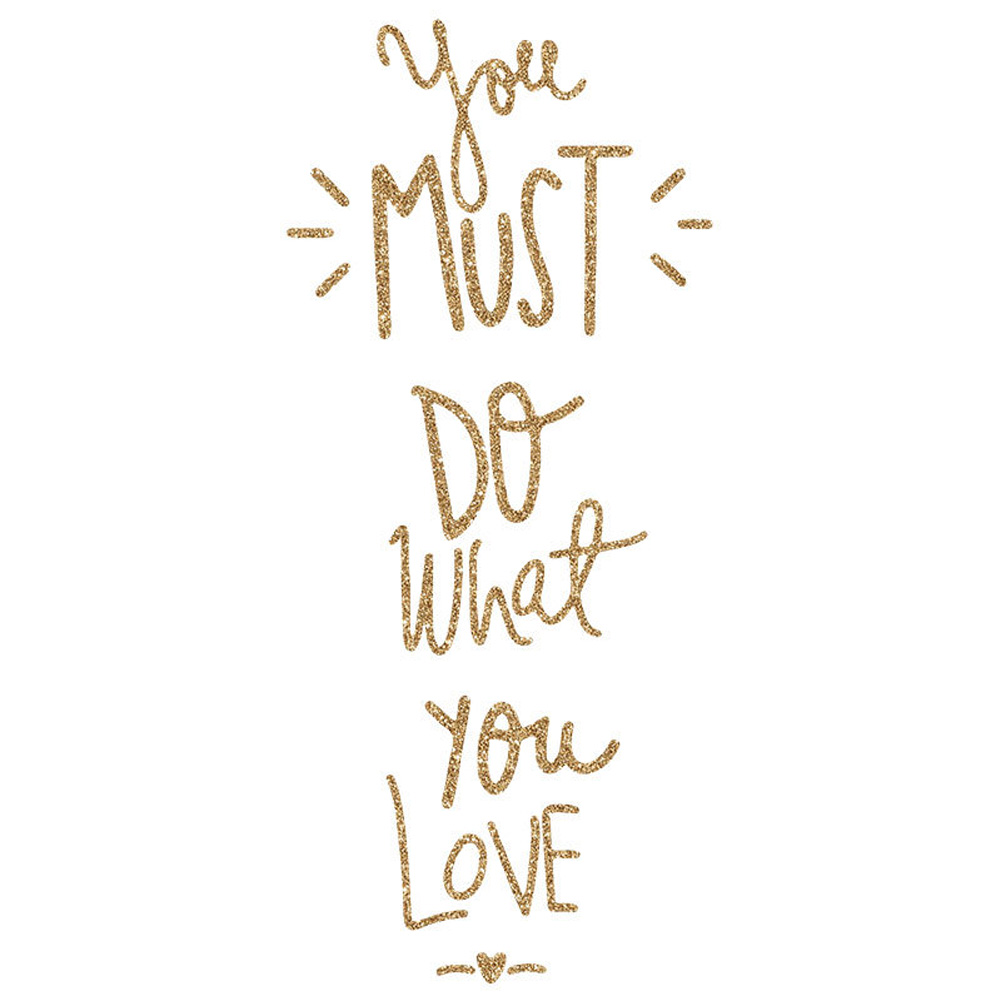 Wholesale Shinning Wall Sticker Letters Do What You Love Mural Art